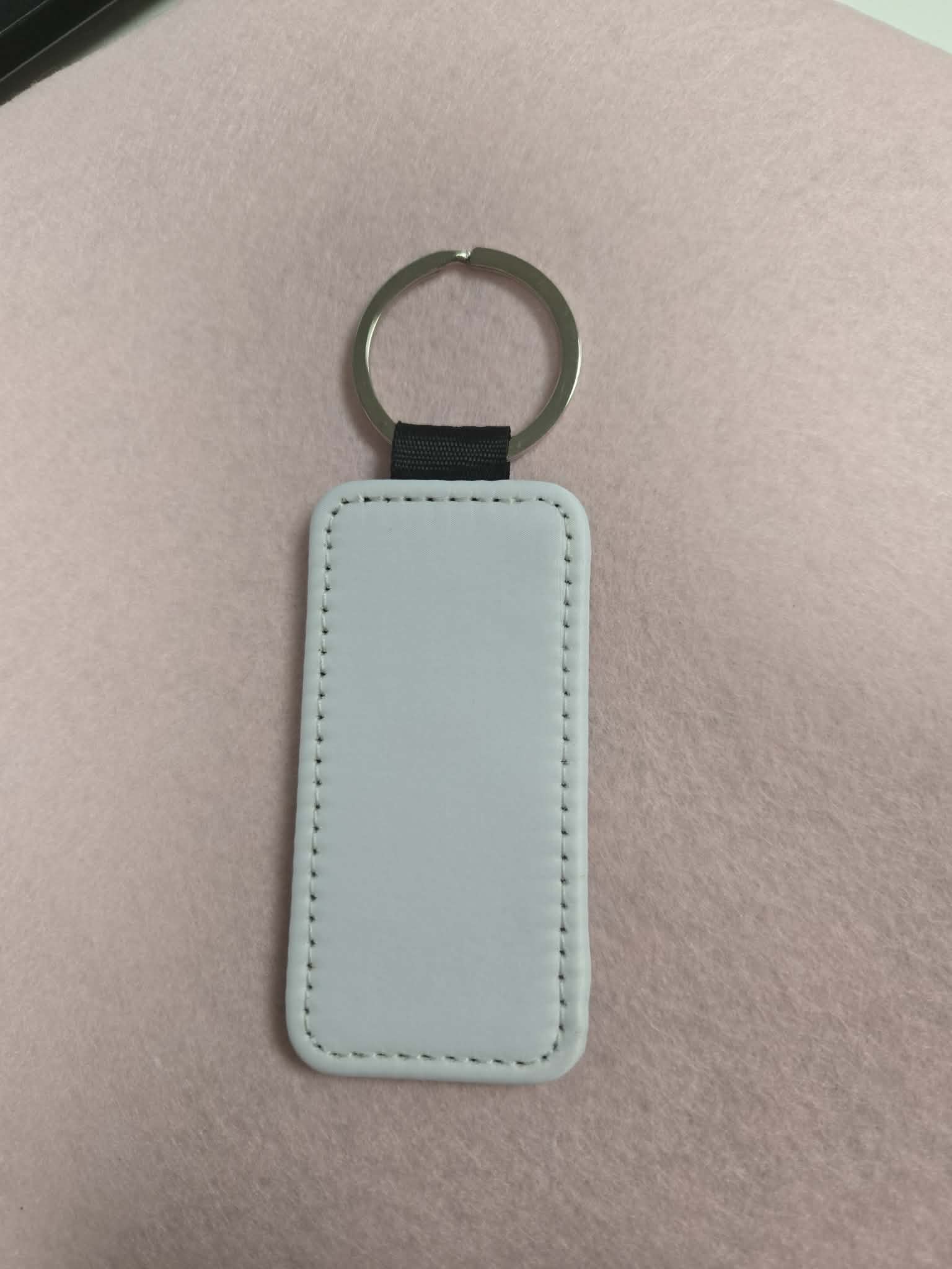 Leather Recangle shaped Keychain.  Customized with Sublimation by Jennnayyy's.
