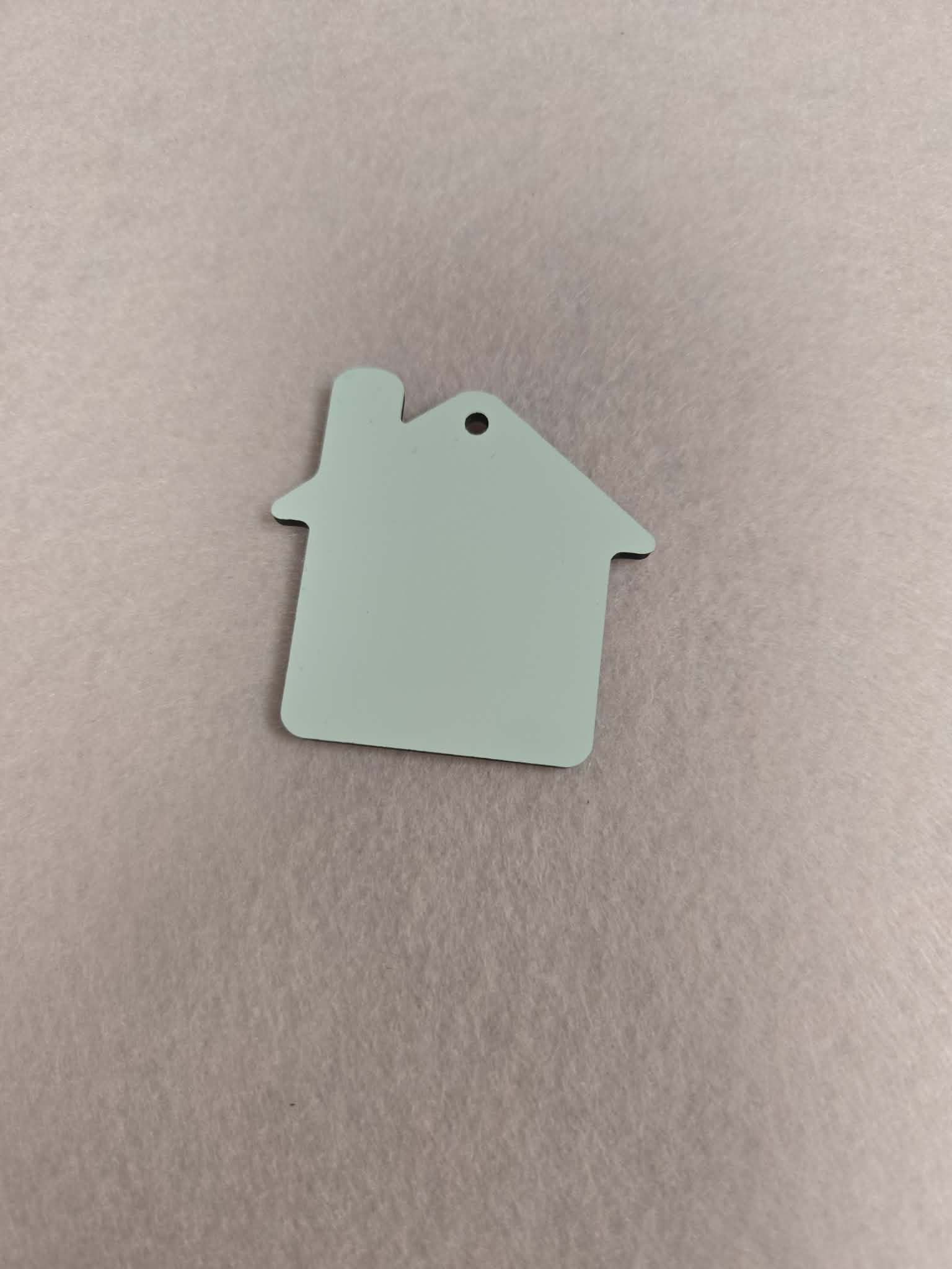 House Shaped MDF keychain that can be personized with sublimation by Jennnayyy's.