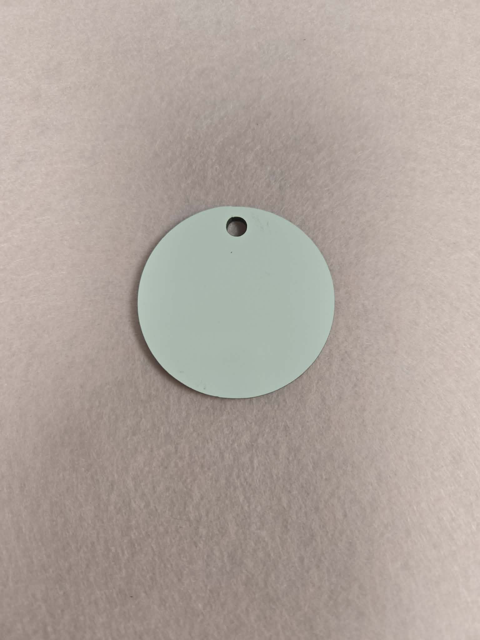 Circular shaped MDF keychain that can be personized with sublimation by Jennnayyy's.